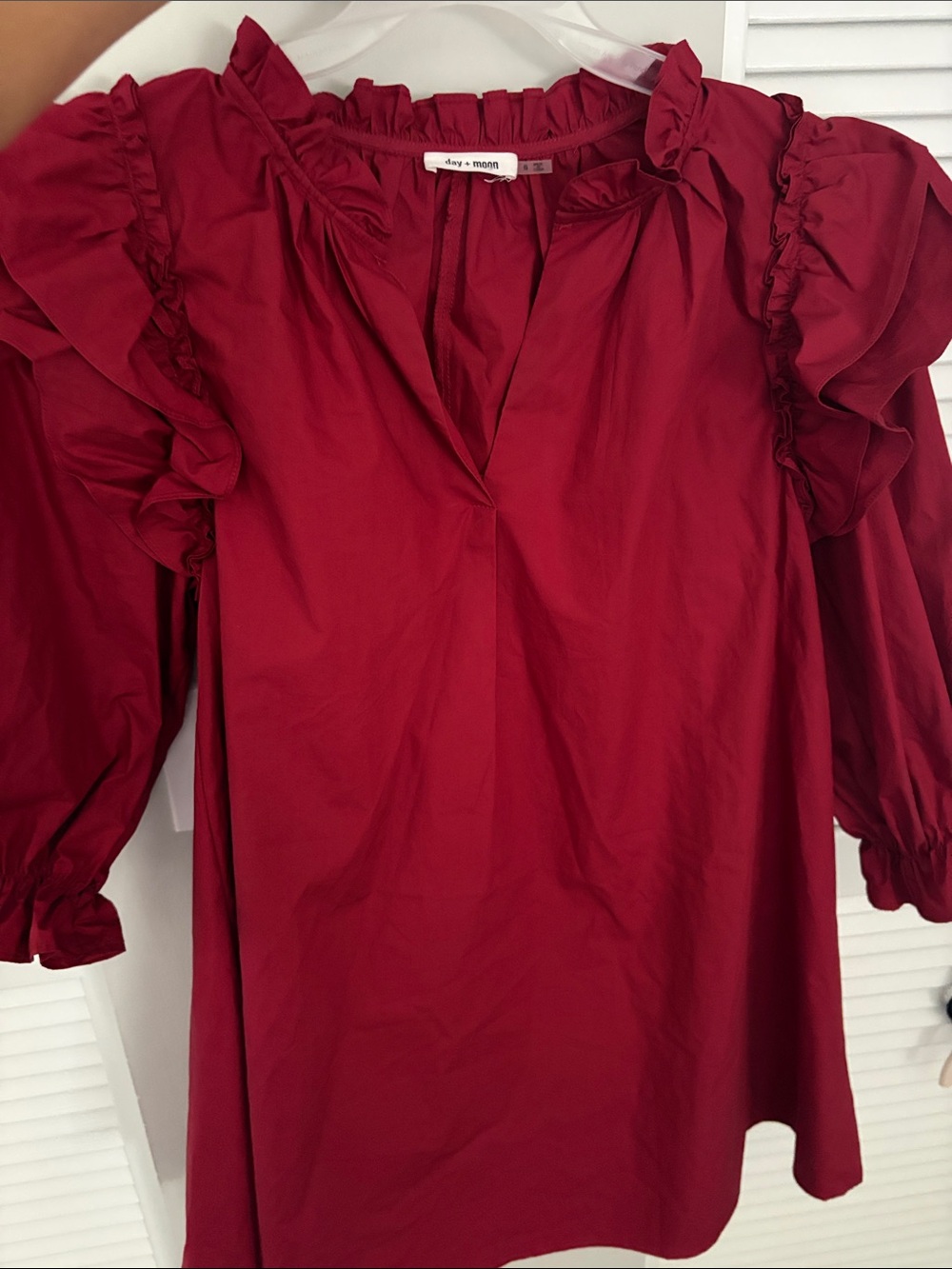 Day + Moon Burgundy Mini Dress